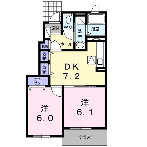 パストラーレの物件間取画像