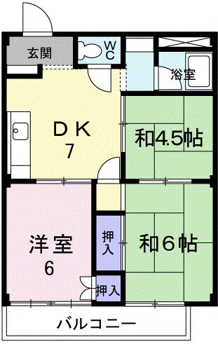 シティハイムよしむらの物件間取画像