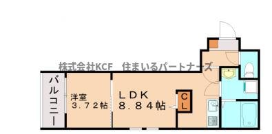 サクラメント久留米の物件間取画像