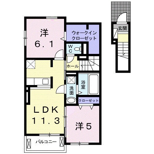 ブリッサⅢの物件間取画像