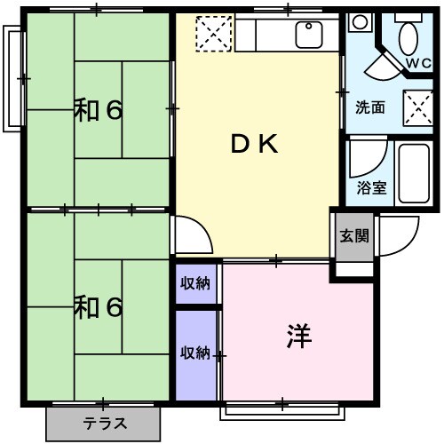 ＭＮＯコーポＡの物件間取画像