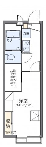 レオパレス東合川Ⅱの物件間取画像