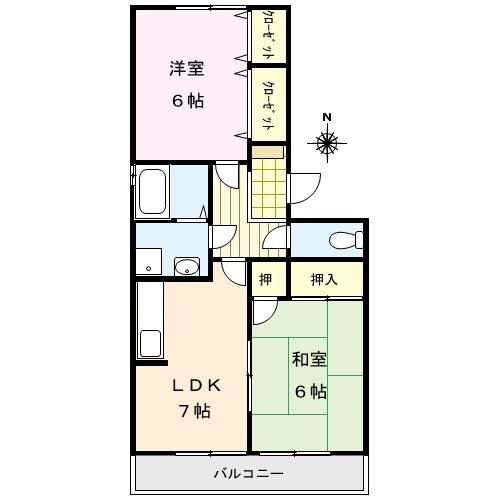 レイクヒルKASAの物件間取画像