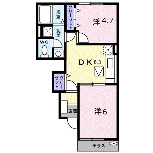 ウランタン弐番館の物件間取画像