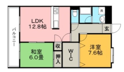 エスペランサフルールの物件間取画像