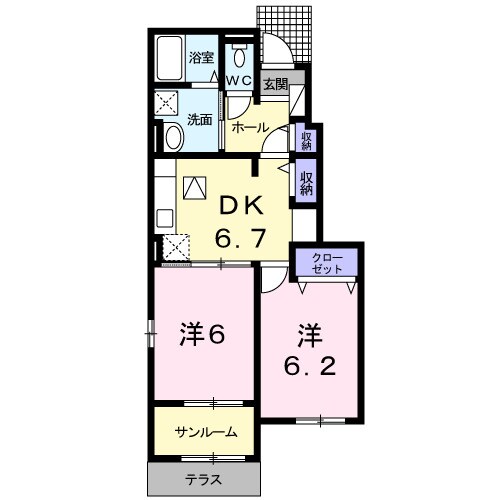 シエロⅠの物件間取画像