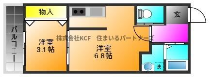 レイナス花絣の物件間取画像