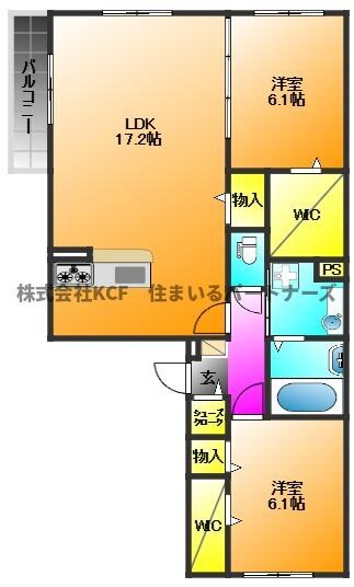 D-roomT.MⅢの物件間取画像