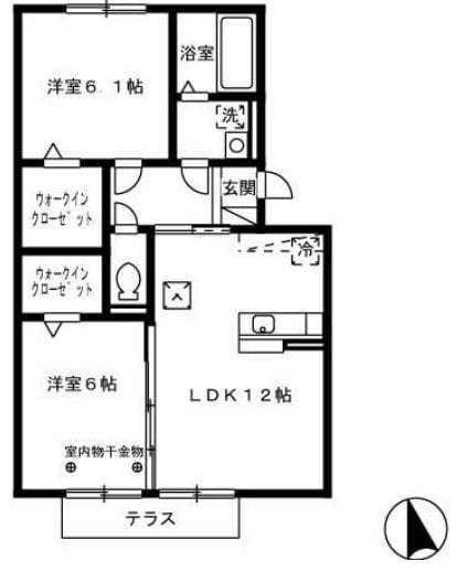 グランメールの物件間取画像