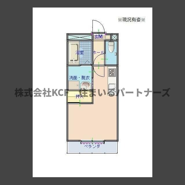 オーシャン六ツ門の物件間取画像