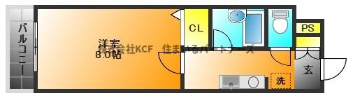 ハイラーク花畑駅前の物件間取画像