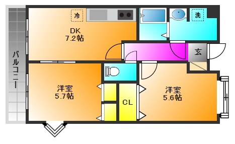 ヴィラ壱番館の物件間取画像