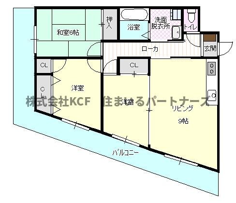 シャルム六ツ門の物件間取画像