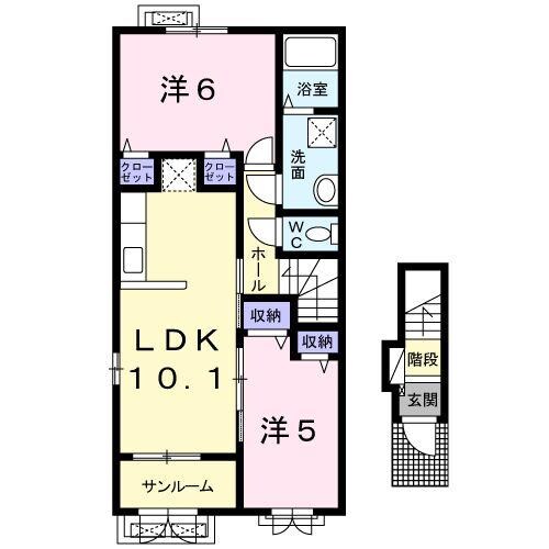 ＥＣＬＡＴ・ＥＡＳＴの物件間取画像