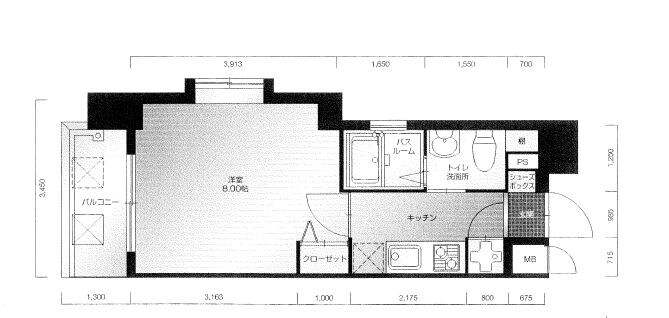 ローズモント・フレア天神南の物件間取画像