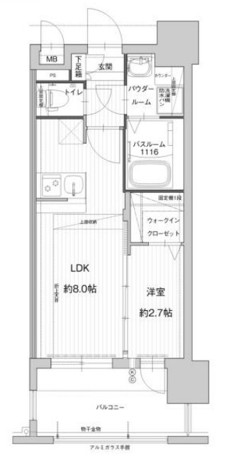 グランフォーレ千早プレミアの物件間取画像