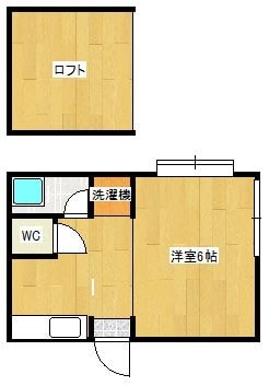 大橋駅 徒歩18分 2階の物件間取画像