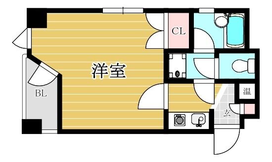 箱崎駅 徒歩3分 7階の物件間取画像