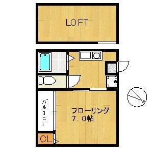 セントラルコート天神Ⅱの物件間取画像