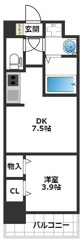 エンブレイス大橋南の物件間取画像