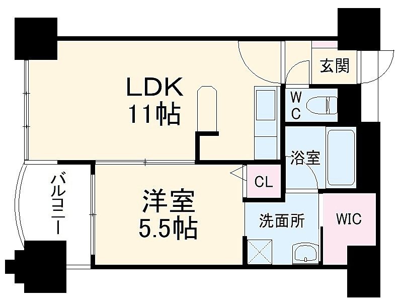 サンシティ博多フレックス21の物件間取画像