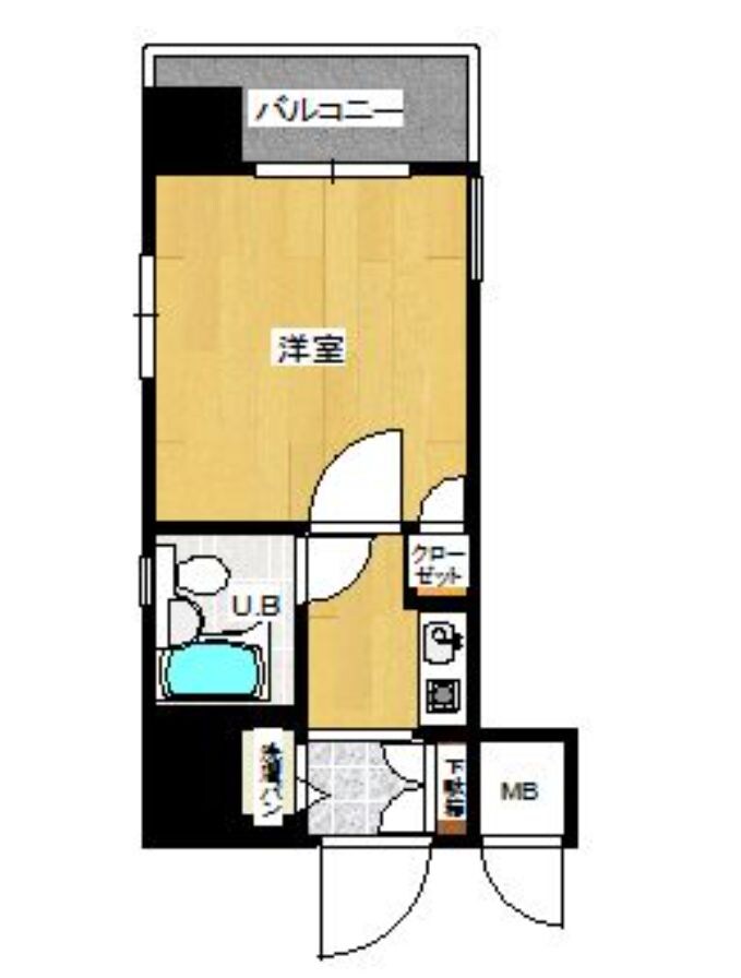 呉服町駅 徒歩9分 2階の物件間取画像