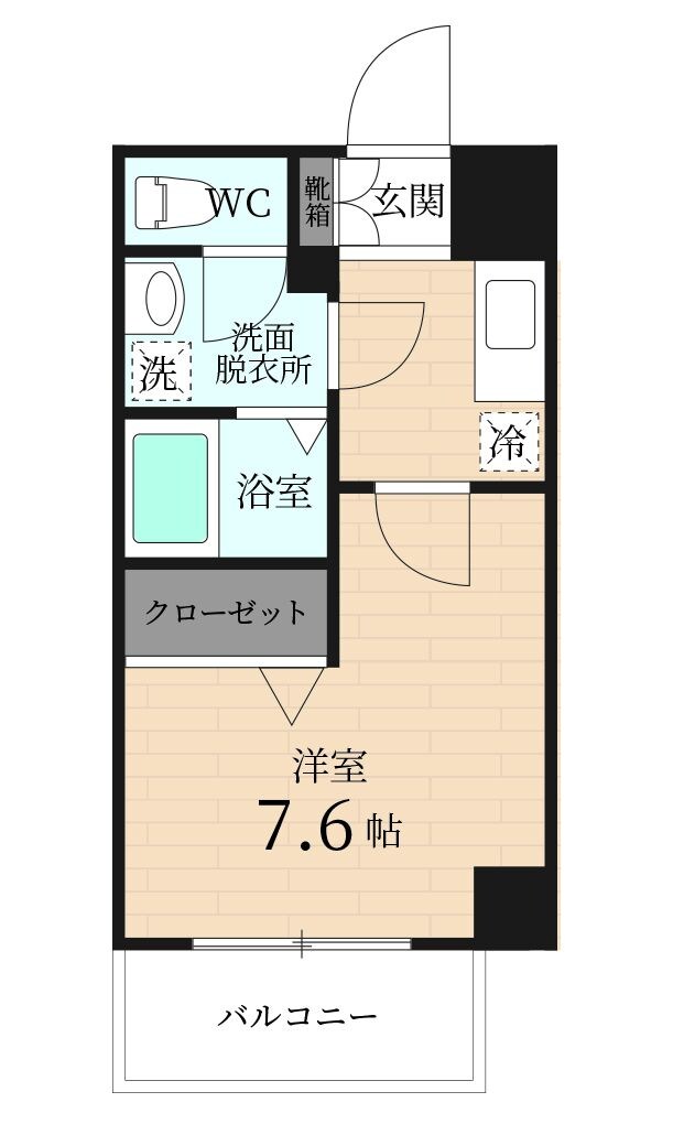 渡辺通駅 徒歩10分 12階の物件間取画像