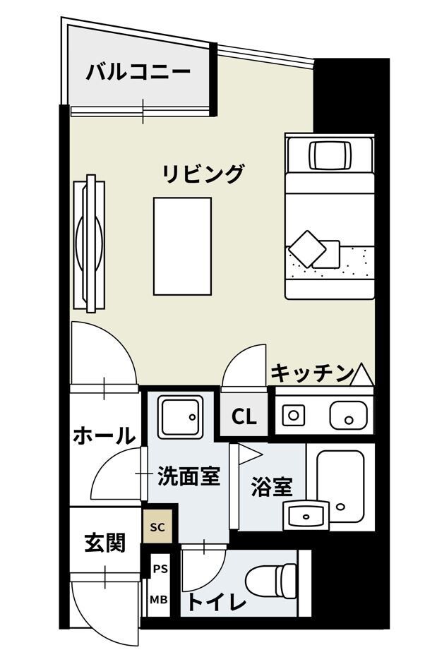 ダイナコート千代県庁口の物件間取画像