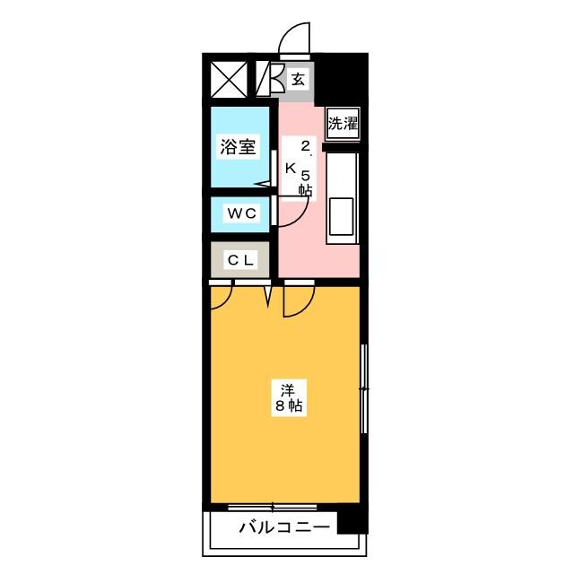 箱崎宮前駅 徒歩5分 10階の物件間取画像