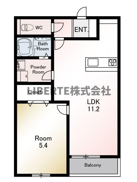 福岡空港駅 徒歩19分 1階の物件間取画像