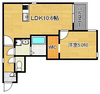 Crecia吉塚の物件間取画像