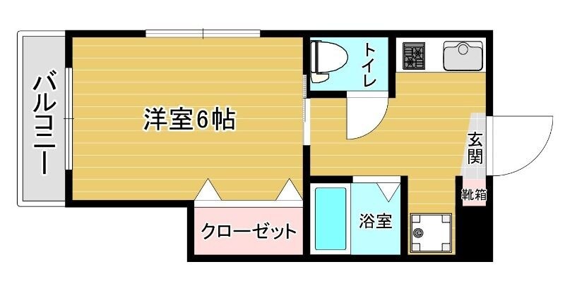 スリム箱崎の物件間取画像