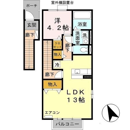 京口駅 徒歩8分 2階の物件間取画像