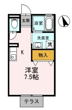 メゾンドールの物件間取画像