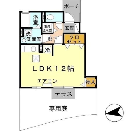 京口駅 徒歩30分 1階の物件間取画像