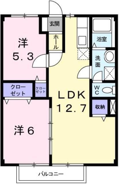 カーサ　英賀保の物件間取画像