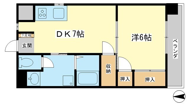 コーポラス神子岡の物件間取画像