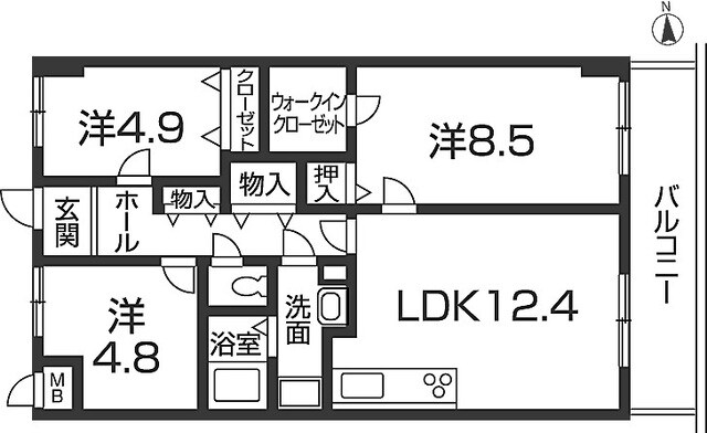 姫路駅 バス15分  東辻井下車：停歩1分 9階の物件間取画像