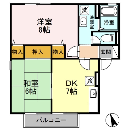 プランレーヌ９８の物件間取画像