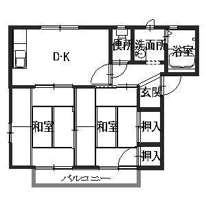 ボンリビエール松山の物件間取画像