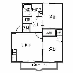 網干駅 徒歩15分 2階の物件間取画像