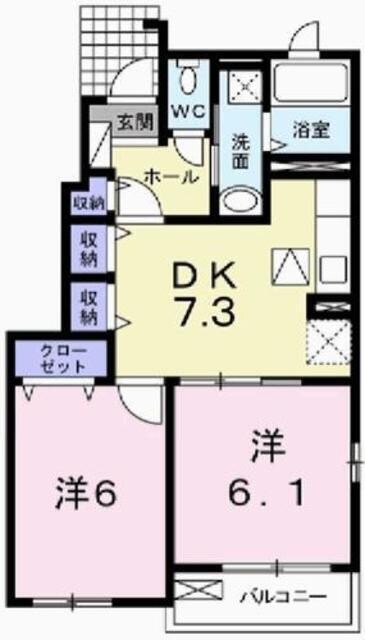 アンジュの物件間取画像