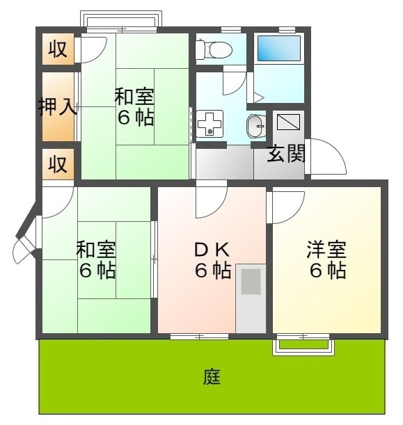 叶い坂の物件間取画像