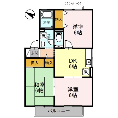 キャピタルコンフォール加古川の物件間取画像