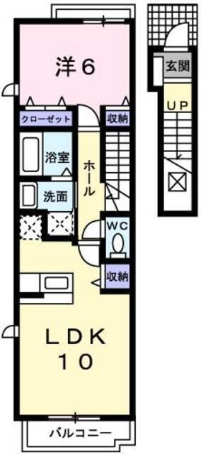 ラフレシールあぼしＢの物件間取画像