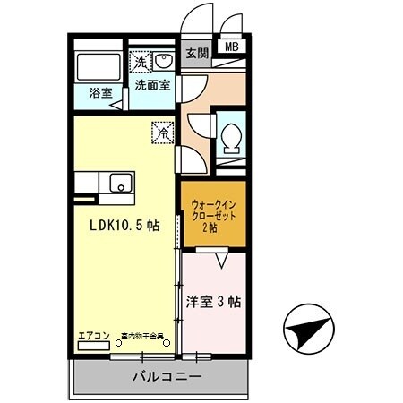 姫路駅 徒歩33分 3階の物件間取画像