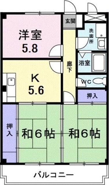 パインコートの物件間取画像