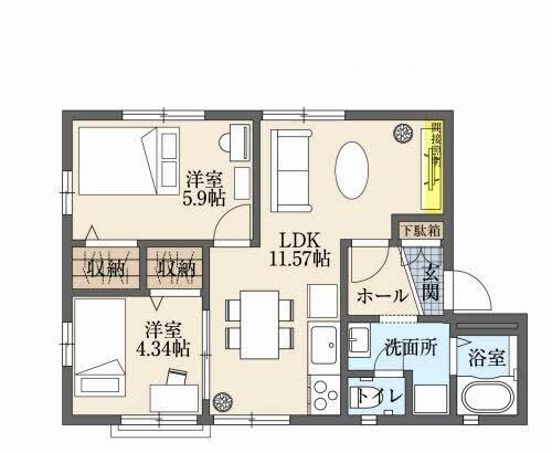 姫路駅 バス15分  総合スポーツ会館前下車：停歩5分 1階の物件間取画像