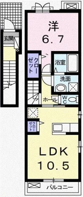 アバンツァート玉手Ⅰの物件間取画像