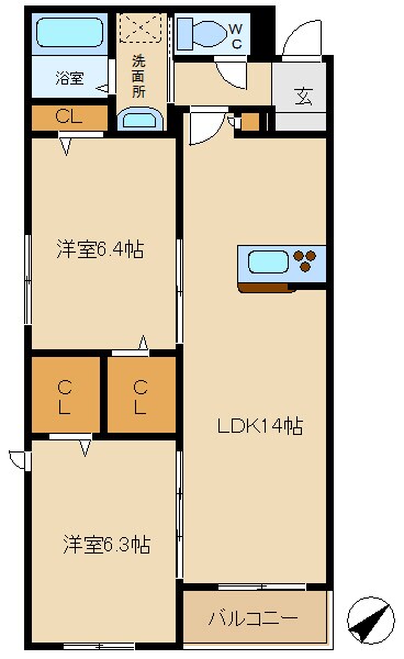 リラフォート白坂の物件間取画像